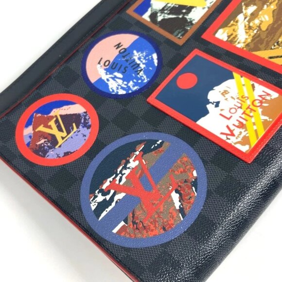 LOUIS VUITTON N60134 Damier Graphite LV Alps Pochette-Voyage MM Clutch bag - Picture 4 of 16